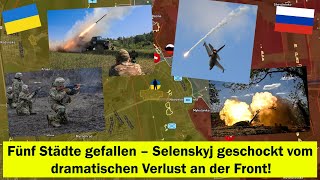 🚨Kritischer Moment!⚠️ 5 Städte am Rand des Falls – Selenskyj schockiert!🔥⚔️🧨 Ukraine Krieg