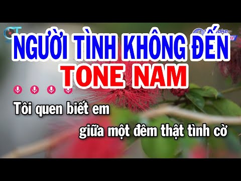 Karaoke Người Tình Không Đến Tone Nam ( Dm ) Nhạc Sống Mới | Karaoke Đồng Sen