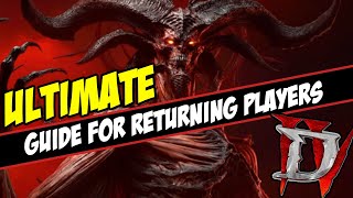 ULTIMATE GUIDE For Returning Players Diablo 4 2026 (PRE XPAC)