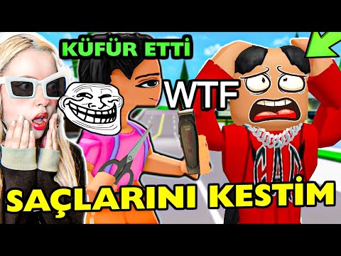 Roblox SNAPCHAT'TE ERKEKLERİN SAÇLARINI KESTİM TROLLEDİM😂SESLİ SOHBET(Brookhaven 🏡Rp)