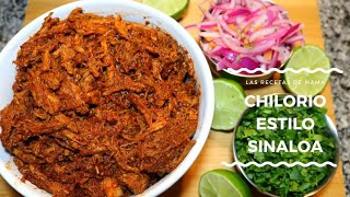 Chilorio Estilo Sinaloa 🌶️🐖  Receta Fácil, Tradicional y Sabrosa