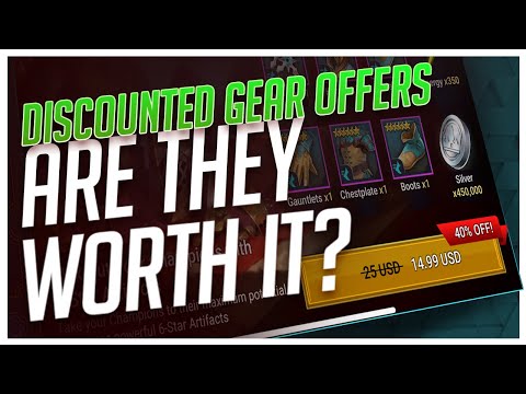 RAID Shadow Legends | ARE THESE DISCOUNTED GEAR OFFERS FINALLY WORTH IT?!