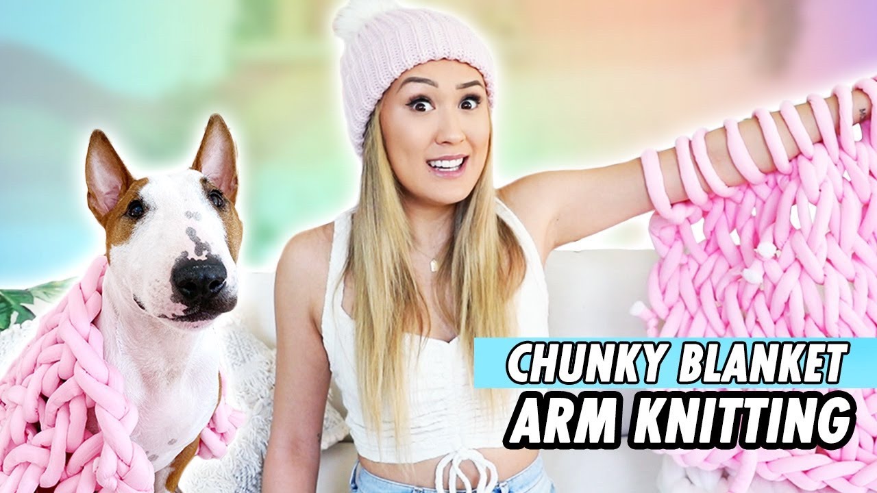 Making My Dog a DIY Knit Blanket (He Didn't Really Like It)