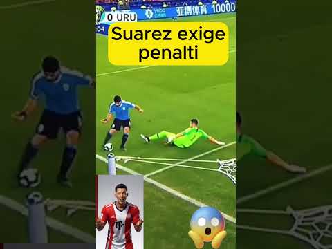 Suarez exige penalti #futbol #ronaldino #fcbarcelona #ronado #realmadrid #cr7 #messi