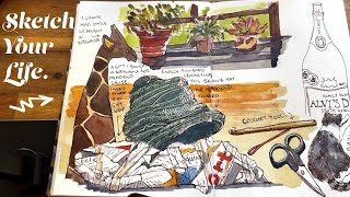 Sketch a Day in Your Life – Then vs Now | Day 7 of 7