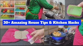 30+ Amazing Reuse Tips & Kitchen Hacks||పడేసే వాటితో అద్భుతమైన🤔 ఉపయోగాలు|| 🏡👌Useful tips