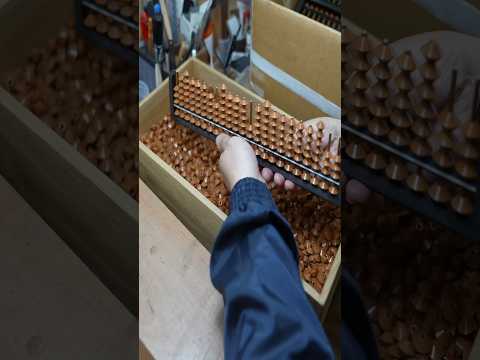 The process of mass producing Japanese abacus. Japan's number one abacus factory.