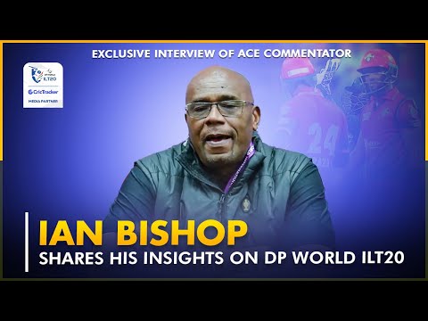 Exclusive |Ace commentator Ian Bishop shares his insights on the ILT20 league 🗣️| CricTracker