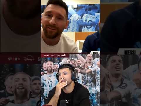 Messi le dice al KUN que lo ve más "GRANDOTE" 🤣 #messi #kun