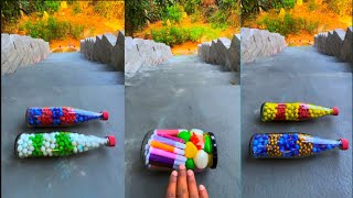 Breaking glass bottle ⚠️🔥 Crushing Crunchy & Soft Things #asmr #shorts #asmrsound #satisfyingvideo