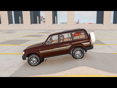 BeamNG Drive Suspension Test – Toyota Land Cruiser J80 | Stock vs Modified 4x4 Flex