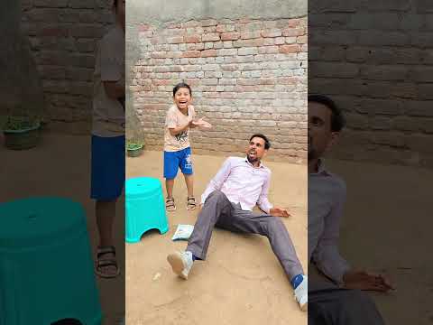 little boy prank on dad 😂