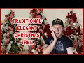 Decorating a Traditional Christmas Tree