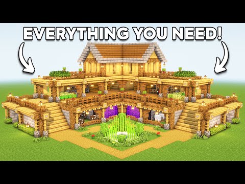 Minecraft: The Ultimate Survival House Tutorial🏠🛠️