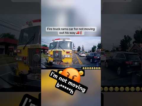 This got me so triggered 😩 people saying the fire truck in the wrong , he was going to save lives