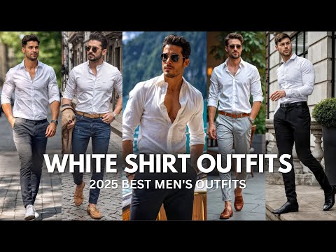 Latest White Shirt Outfit Ideas For Men | White Shirt Fashion For Men | Best Formal Outfit Ideas