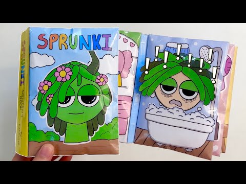 [📗paper diy📗] INCREDIBOX SPRUNKI GAME SQUISHY BOOK | paper play diy game book