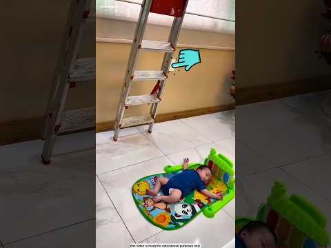 Papa stopped me from falling down the stairs #shortvideo