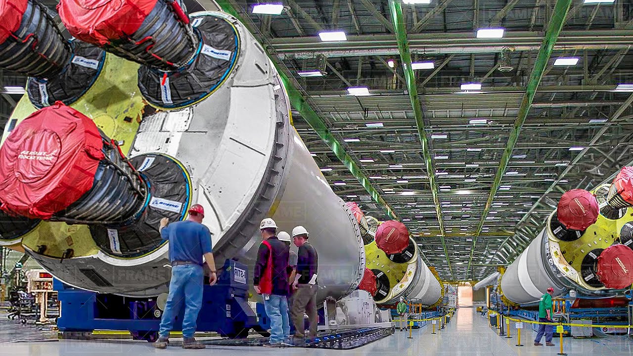 Inside US Super Advanced Factory Producing Powerful Space Rocket – Production Line