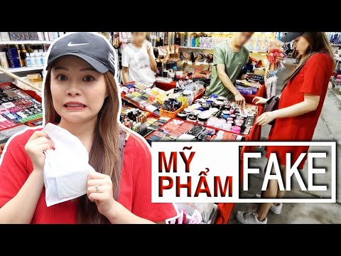 😱 Lần Đầu Đi Mua Mỹ Phẩm Fake 😷 Buying Fake Makeup ❤️  TrinhPham