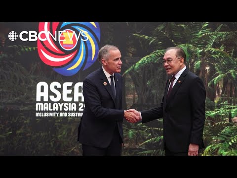 YouTube video thumbnail: Carney Pitches Canada to ASEAN as Trump Threatens More Tariffs