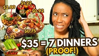 $35 = 7 Dinners. You’re Grocery Shopping All Wrong (w/ Proof &  No Leftovers)