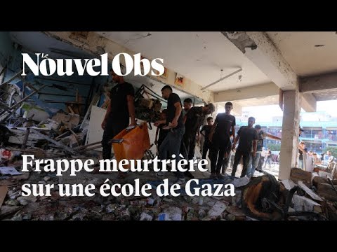 A Gaza, un lourd bilan après une frappe sur une école abritant des déplacés