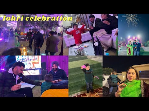 Pawan De Peke Lohri celebrations 🎉 | Pinder Surprised ev1 With Turban😍 Rannsher Ne Pura Bhangra Paya