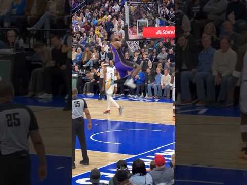 Lebron Birthday boy hanging on the rim at 39 years old