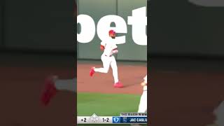 Victor Scott II just robbed Jac Caglianone’s first MLB hit with an insane grab! 😱