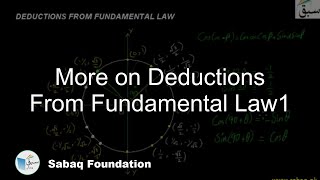 More on Deductions From Fundamental Law1