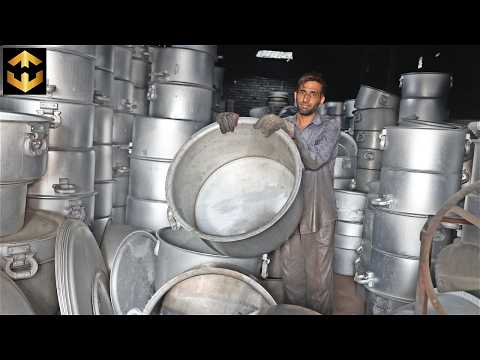 Unbelievable Process of Making Massive Cooking Pots from Recycling Process | Factory Mass Production