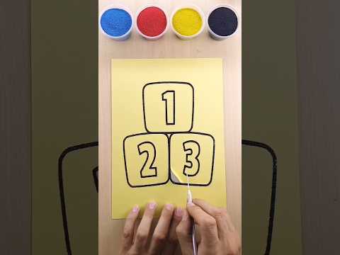 Sand painting Coloring #art #shorts #sandart