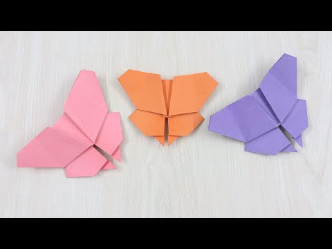Easy Origami Butterfly - Simple Paper Butterfly