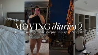 moving diaries: episode two🔐🛒🏡homeware shopping, walk in wardrobe & some fun