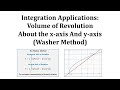 Volume Calculation Using the Washer Method