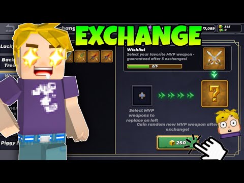 NEW WEAPON EXCHANGE SHOP in SkyBlock Blockman go 🤑