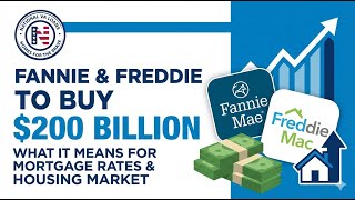 Fannie and Freddie to Buy 200 Billion in Mortgage Backed Securities