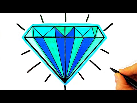 Pırlanta Çizimi 💎 Elmas Çizimi - How To Draw a Diamond - Pırlanta Çizimi Nasıl Yapılır? - Diamond