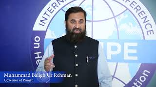 Governor Punjab about ICHPE