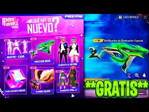 📅LA PRÓXIMA AGENDA SEMANAL FREE FIRE  (VECTO EVO, EMOTE GRATIS, NARUTO X FREE FIRE, 3-9 Febrero)