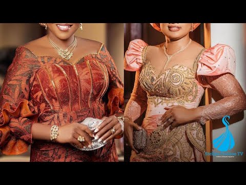 Latest Designs Of Lace Ankara And Brocade For Ladies 2024 | Beautiful Ankara Wax Print Dress Styles