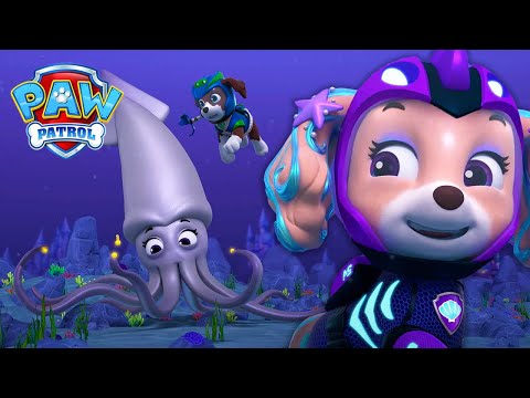 Os cachorros vão para o oceano para salvar a lula! - Patrulha Pata PAW Patrol Episódio Português