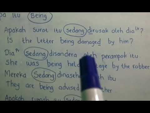 Cara mudah membuat kalimat yang berarti sedang di.... dalam bahasa inggris