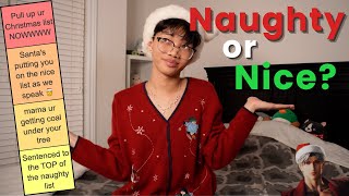 RANKING YOUR HOLIDAY CONFESSIONS