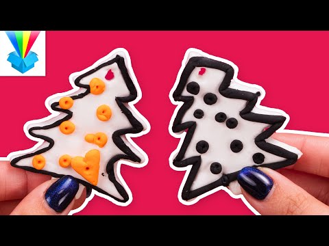 Kicsomi - 🦄 Kiki 🦄: 🎁 Karácsonyfa díszek gyurmából DIY 🎄🌟❄️