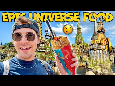 I Ate EVERYTHING at Epic Universe! - Ultimate Food Tour!