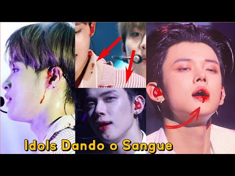 Idols Do KPOP Dando O SANGUE No Palco (LITERALMENTE)