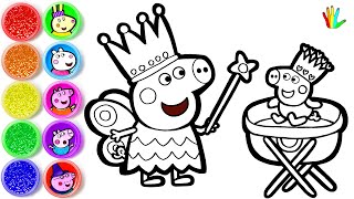How to draw Peppa and Baby Evie Pig 2 - Peppa and Friends Drawing for kids - Bee Art TV