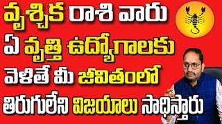 వృశ్చిక రాశి వారు ఏ వృత్తి ఉద్యోగాలకు వెళితే మీ జీవితంలో తిరుగులేని విజయాలు సాధిస్తారు |Scorpio|